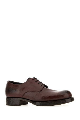 Brown leather lace-up shoes PRADA (2EF057FX0013ZQE)