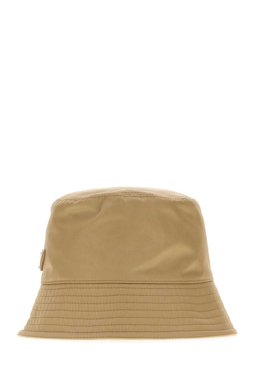Beige nylon bucket hat PRADA (2HC1372DMI)