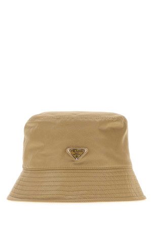 Beige nylon bucket hat PRADA (2HC1372DMI)