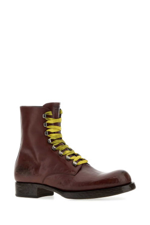Brown leather ankle boots PRADA (2UF003FX0013ZQE)