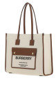 Сумка для покупок Freya из полотна цвета слоновой кости BURBERRY (8044138)