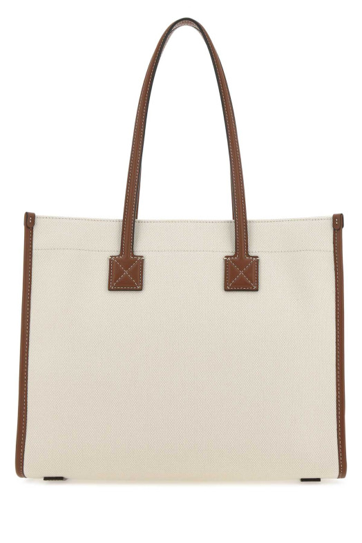 Сумка для покупок Freya из полотна цвета слоновой кости BURBERRY (8044138)