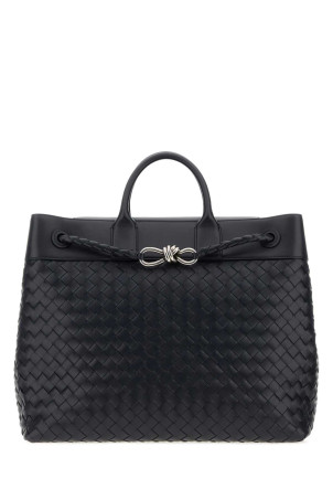 Midnight blue leather Andiamo travel bag BOTTEGA VENETA (827066V2HLD)