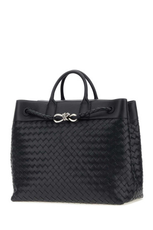 Midnight blue leather Andiamo travel bag BOTTEGA VENETA (827066V2HLD)