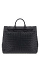 Шкіряна дорожня сумка «Andiamo» кольору «Midnight blue» від BOTTEGA VENETA (827066V2HLD)