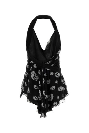 Printed chiffon top ALEXANDER MCQUEEN (872175QDAPZ)