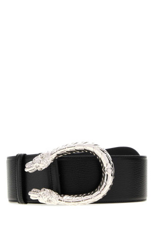 Black leather Dionysus belt Black GUCCI (874680AAGD6)