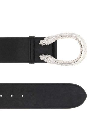 Black leather Dionysus belt Black GUCCI (874680AAGD6)