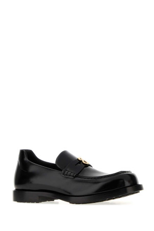 Black leather Confy loafers BALENCIAGA (876333WBEC1)