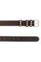Chocolate suede Rockstud belt VALENTINO GARAVANI (9W2T0SX7HUH)