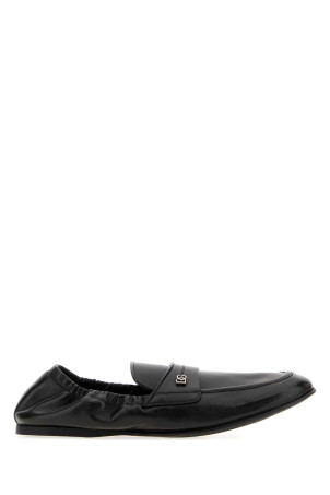 Black leather loafers Black DOLCE & GABBANA (A50790A0374)