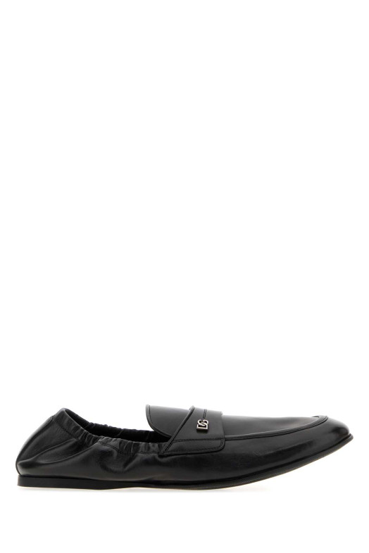 Black leather loafers Black DOLCE & GABBANA (A50790A0374)
