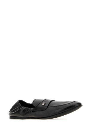 Black leather loafers Black DOLCE & GABBANA (A50790A0374)