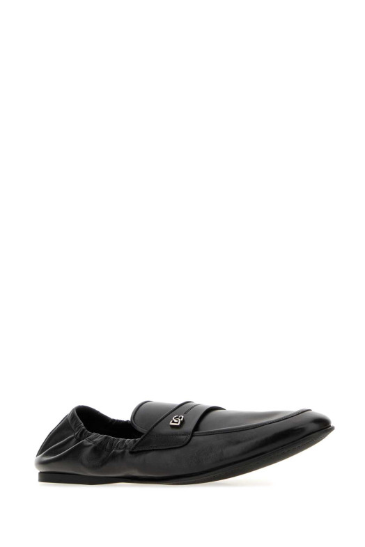 Black leather loafers Black DOLCE & GABBANA (A50790A0374)