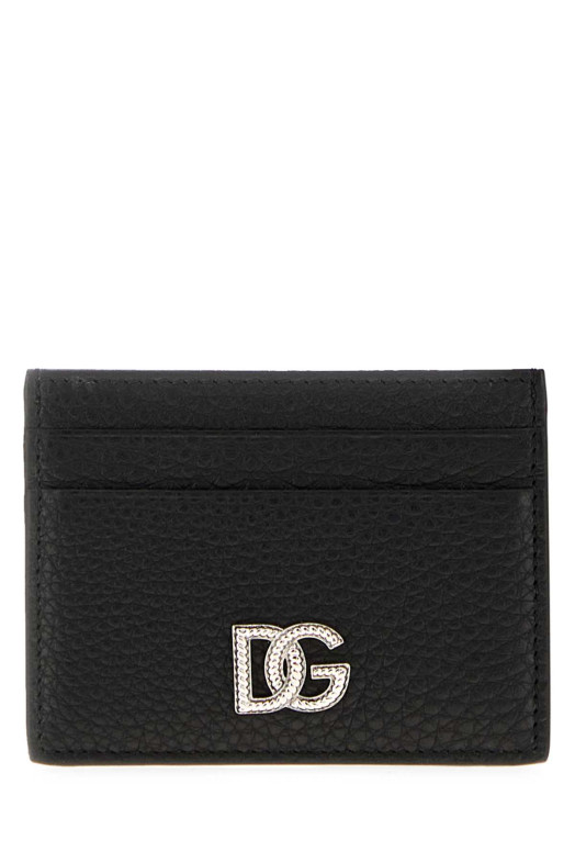 Black leather card holder Black DOLCE & GABBANA (BP0330A0370)