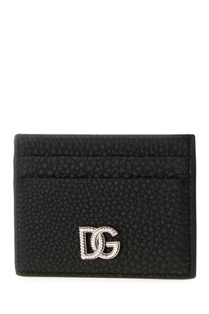 Black leather card holder Black DOLCE & GABBANA (BP0330A0370)