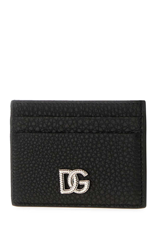 Black leather card holder Black DOLCE & GABBANA (BP0330A0370)