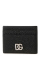 Black leather card holder Black DOLCE & GABBANA (BP0330A0370)