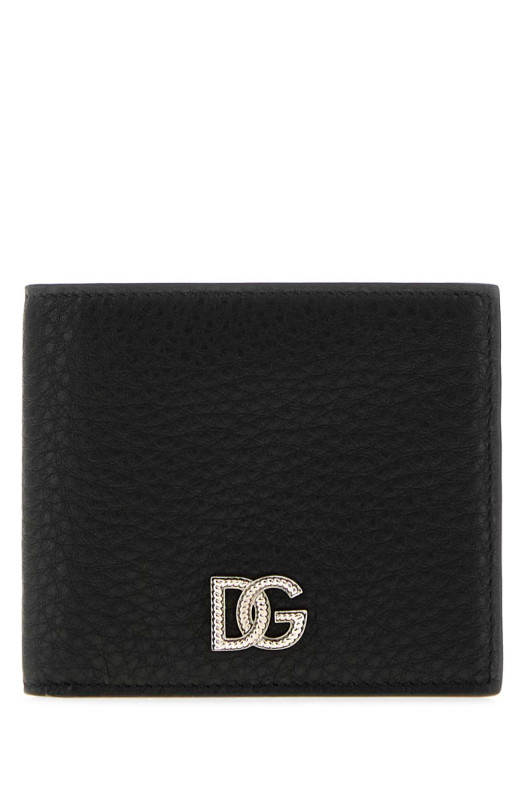 Черный кожаный кошелек Black DOLCE & GABBANA (BP1321A0370) DOLCE & GABBANA