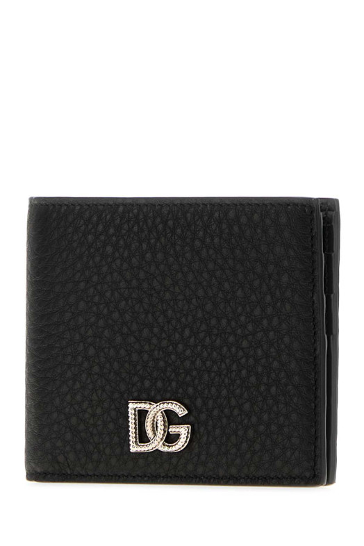 Черный кожаный кошелек Black DOLCE & GABBANA (BP1321A0370) DOLCE & GABBANA