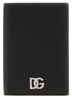 Black leather passport holder Black DOLCE & GABBANA (BP2215A0370)