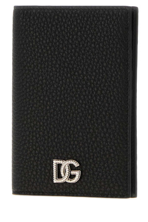Black leather passport holder Black DOLCE & GABBANA (BP2215A0370)