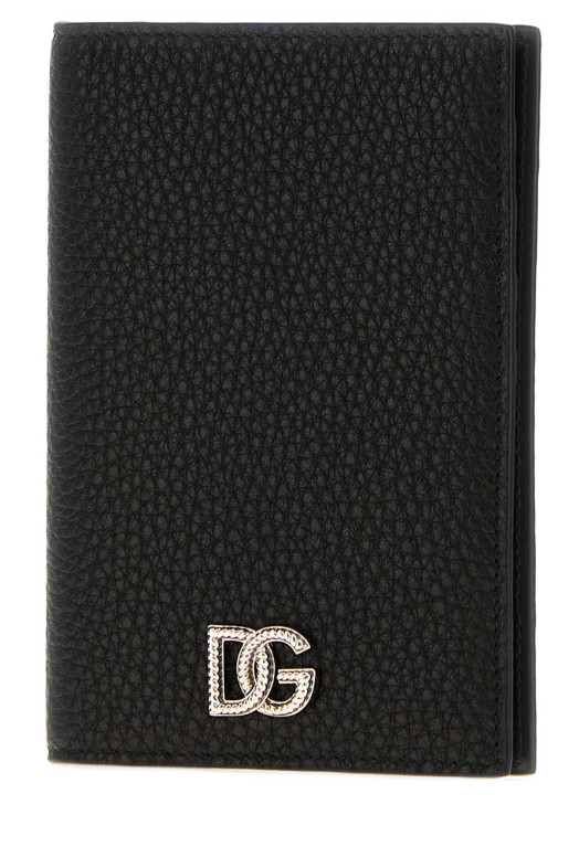 Black leather passport holder Black DOLCE & GABBANA (BP2215A0370)