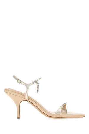 Golden leather Zia sandals White CHLOE (CH26A19ZYW)