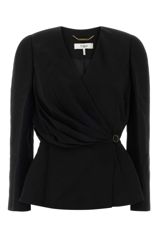 Black crepe top CHLOE (CH26AHT70036)