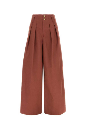 Red cotton wide-leg pant CHLOE (CH26APA15041)