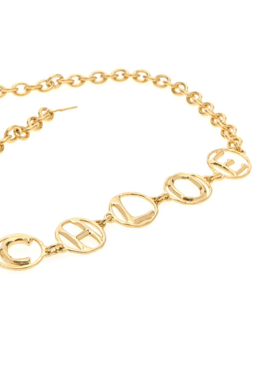 Gold metal chain ChloÃ© Script belt CHLOE (CH26SBJ01CB7)