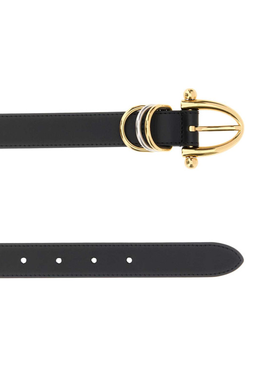 Black leather ChloÃ© Bracelet belt CHLOE (CHC25SC004SFB)