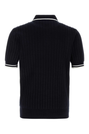 Midnight blue knit polo shirt DOLCE & GABBANA (GXZCMZJBCK8)
