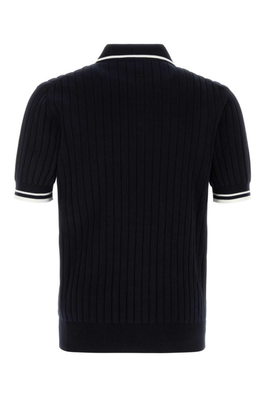 Midnight blue knit polo shirt DOLCE & GABBANA (GXZCMZJBCK8)