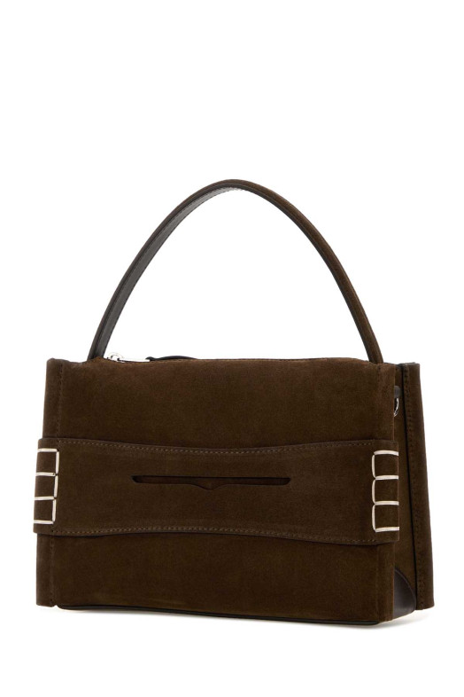 Brown suede small Loafer handbag Red JW ANDERSON (HB0762LA0364)