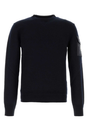 Midnight blue wool sweater Black MONCLER (L20919C00001M1131)