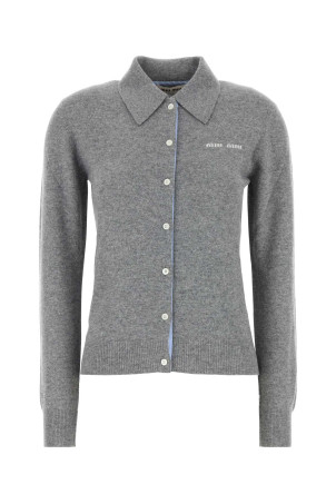 Grey cashmere cardigan MIU MIU (MMF934SOOO15Z1)