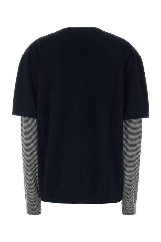 Midnight blue wool blend sweater MIU MIU (MML07LSOOO6061)