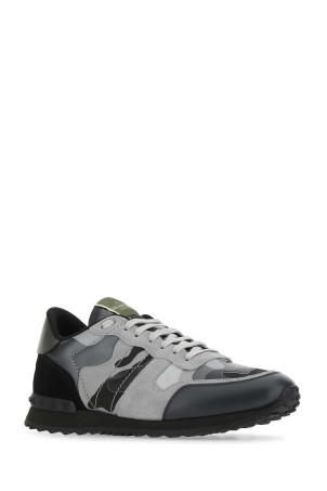 Multicolor fabric and nappa leather Rockrunner Camouflage sneakers VALENTINO GARAVANI (5Y2S0723XVU)