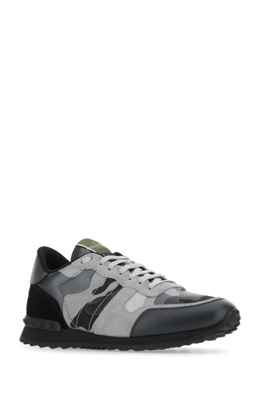 Multicolor fabric and nappa leather Rockrunner Camouflage sneakers VALENTINO GARAVANI (5Y2S0723XVU)