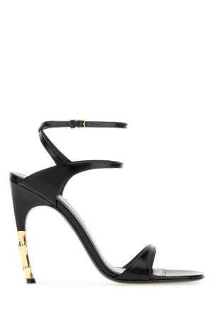 Black leather Castello sandals Black GUCCI (875278AAE5J)