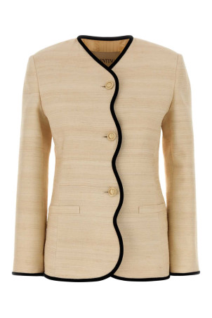 Ivory silk blend blazer VALENTINO GARAVANI (9B3CE5X5A9F)