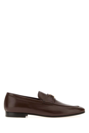 Brown leather VLogo Signature loafers VALENTINO GARAVANI (9Y2S0N31EJC)