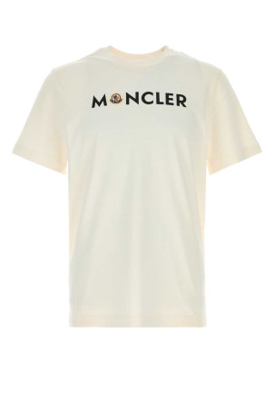 Ivory cotton t-shirt Multicolor MONCLER (L20918C0005189B8Q)