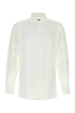 White linen shirt ZEGNA (RUHX31A3SRO3)