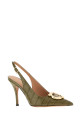 Olive green leather Sara pumps SALVATORE FERRAGAMO (01L9457949931C)