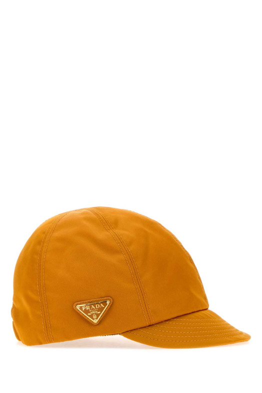 Бейсболка из оранжевого ре-нейлона PRADA (1HC5182DMI)