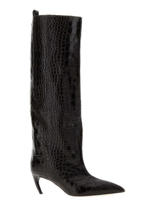 Dark brown leather Lea boots THE ATTICO (261WSH00879LBT155PR)