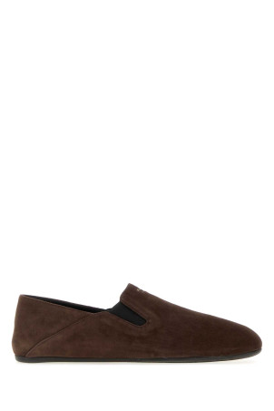 Chocolate suede loafers PRADA (2S3005FG000103)