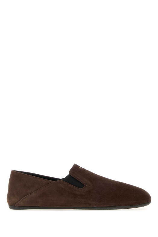 Chocolate suede loafers PRADA (2S3005FG000103)